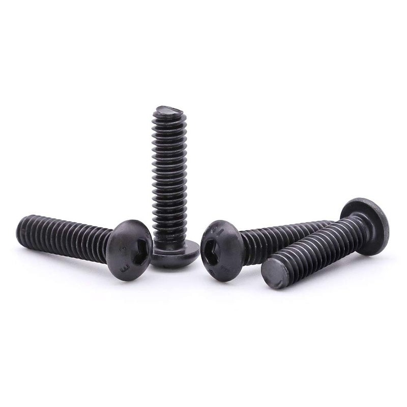 EASTLO 1/4-20 x 1-1/2" (25 pcs) Button Head Socket Cap Screws Bolts Alloy Steel 10.9 Grade, Black Oxide Finish, Full Machine Thread - Image 2